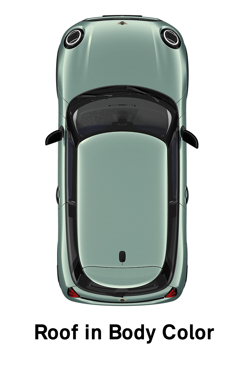 MINI Roof: Roof and Mirror Caps in Body Colour
