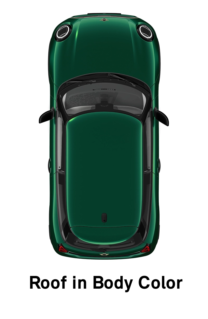 MINI Roof: Roof and Mirror Caps in Body Colour