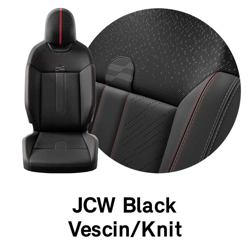 MINI Upholstery: Black Vescin