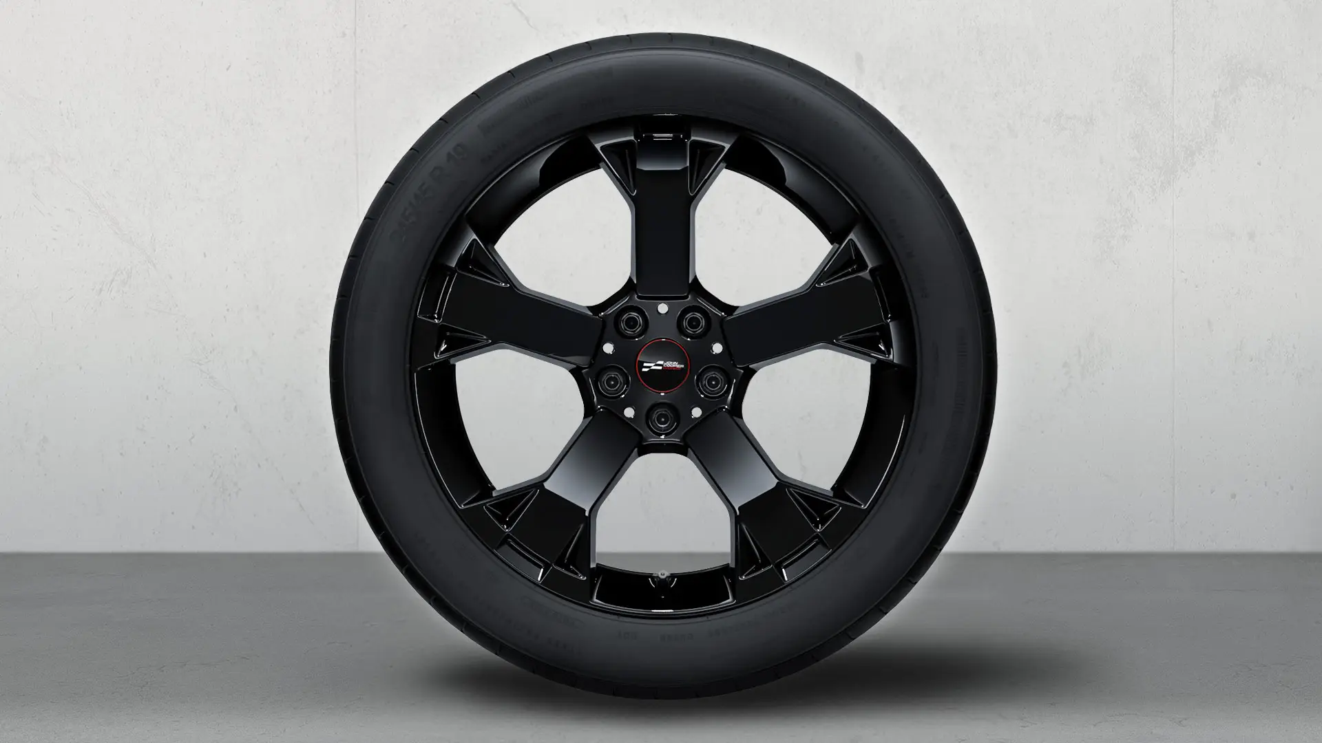 19" John Cooper Works light alloy summer wheel, Runway Spoke style 948 in Jet Black. 