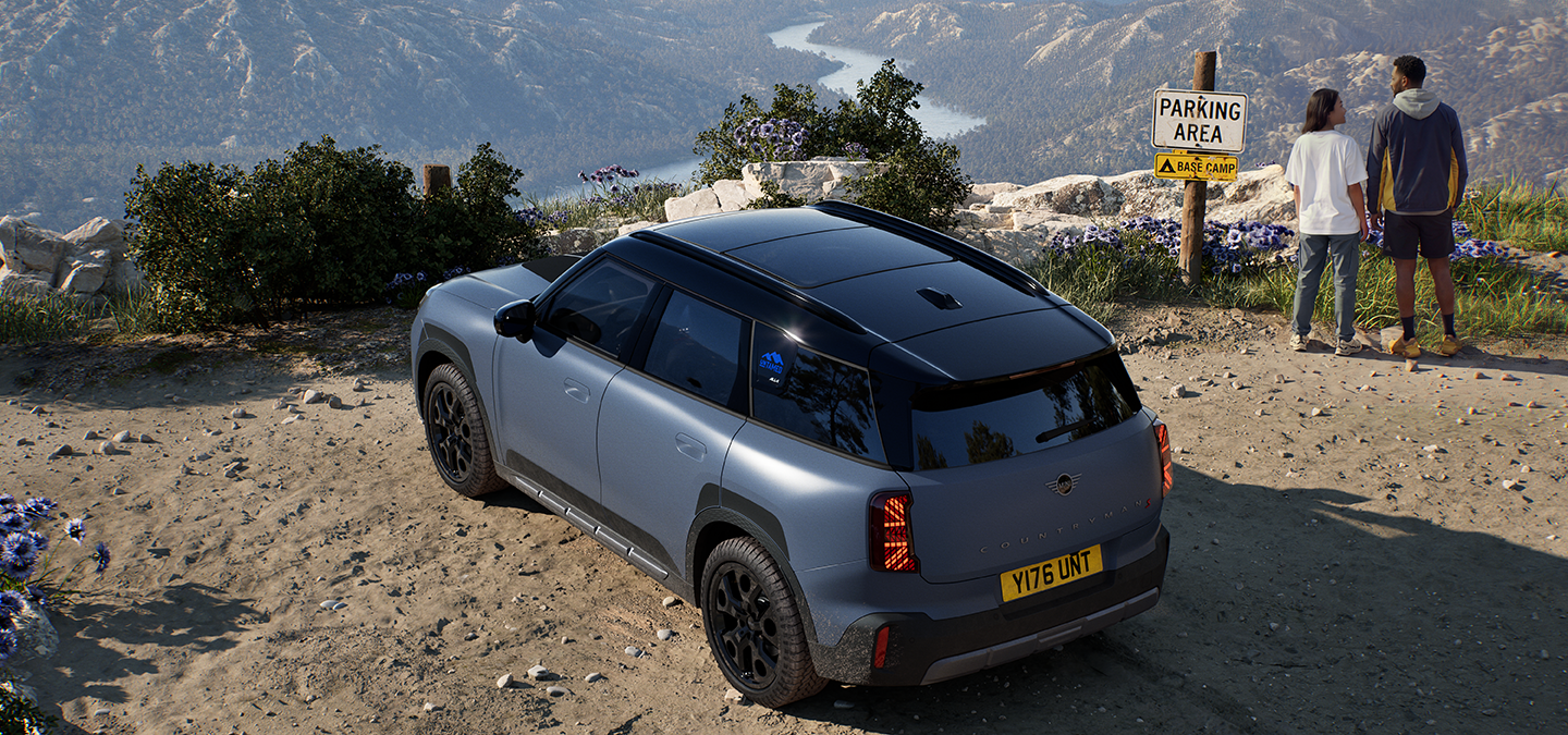 Top back view of the MINI Countryman Untamed Edition.
