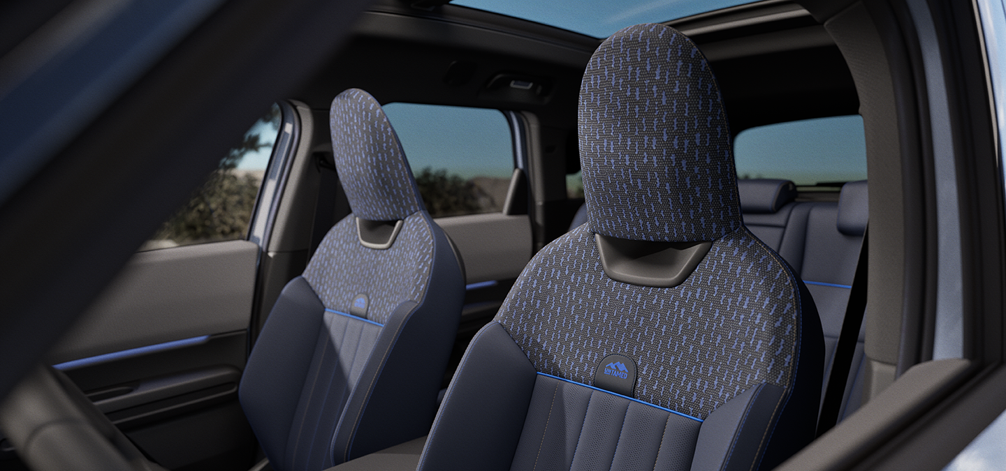 Image of the MINI Countryman Untamed Edition interior showcasing the seats.