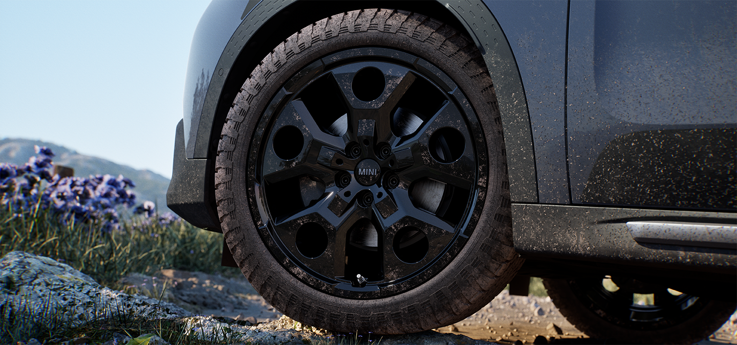 Image of the MINI Countryman Untamed Edition wheels.