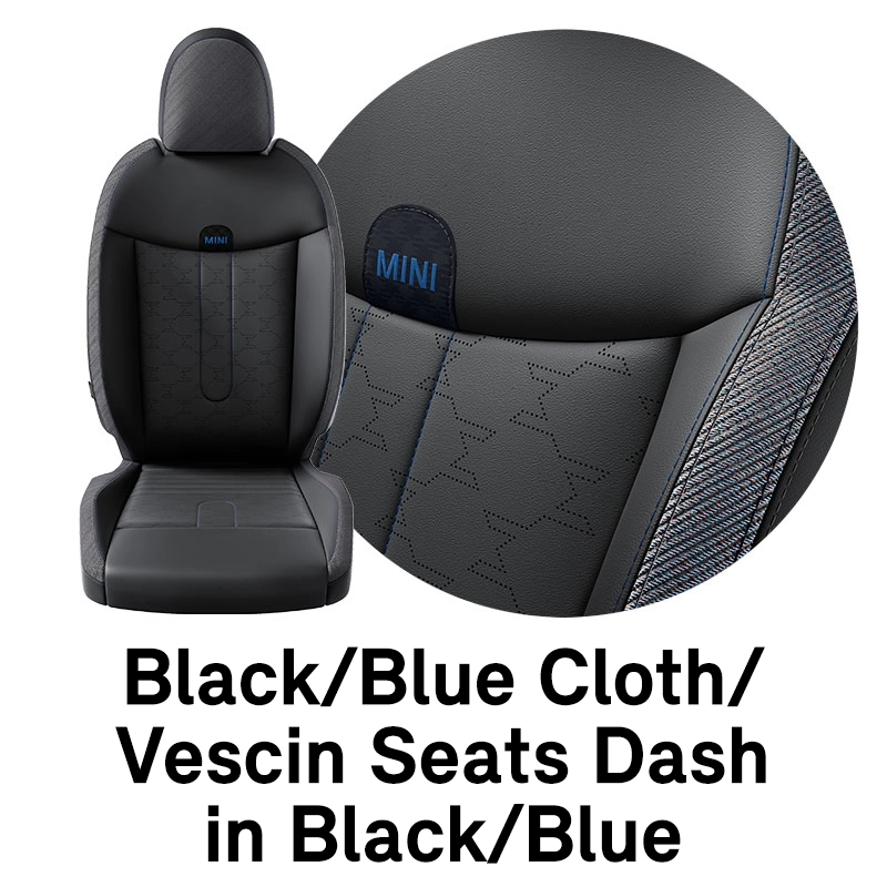 MINI Upholstery: Black Multitone Double Cloth Textile